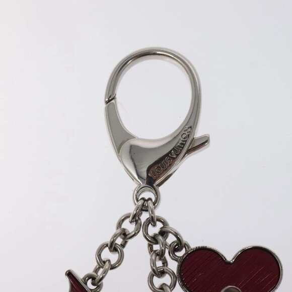 LOUIS VUITTON Epi Bijusac Fleur Deux Charm metal Red - Picture 2 of 8